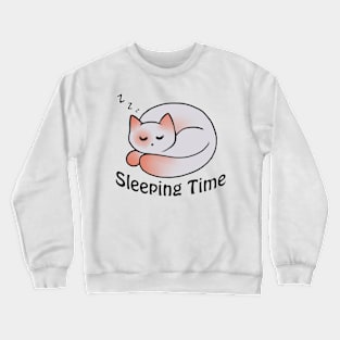 Sleeping cat design Crewneck Sweatshirt